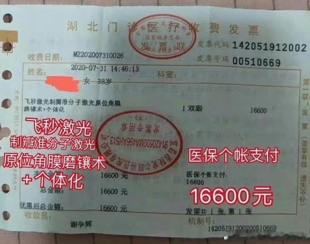 爱尔眼科杜撰手术名称用医保个帐支付“飞秒激光近视手术”骗保 艾芬坚持举报爱尔眼科