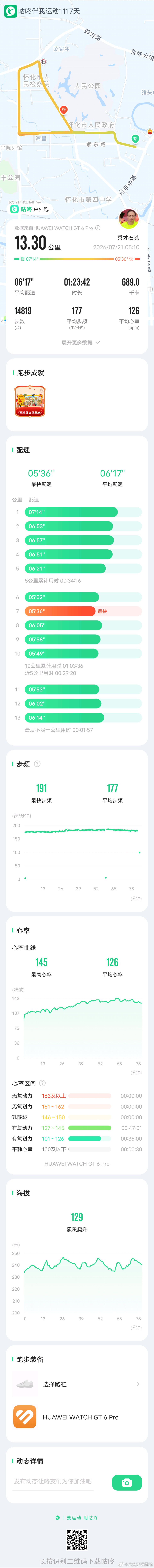 「 今日跑步打卡，咕咚APP记录每一次出发。 咕咚APP 咕咚跑步打卡 咕咚精准