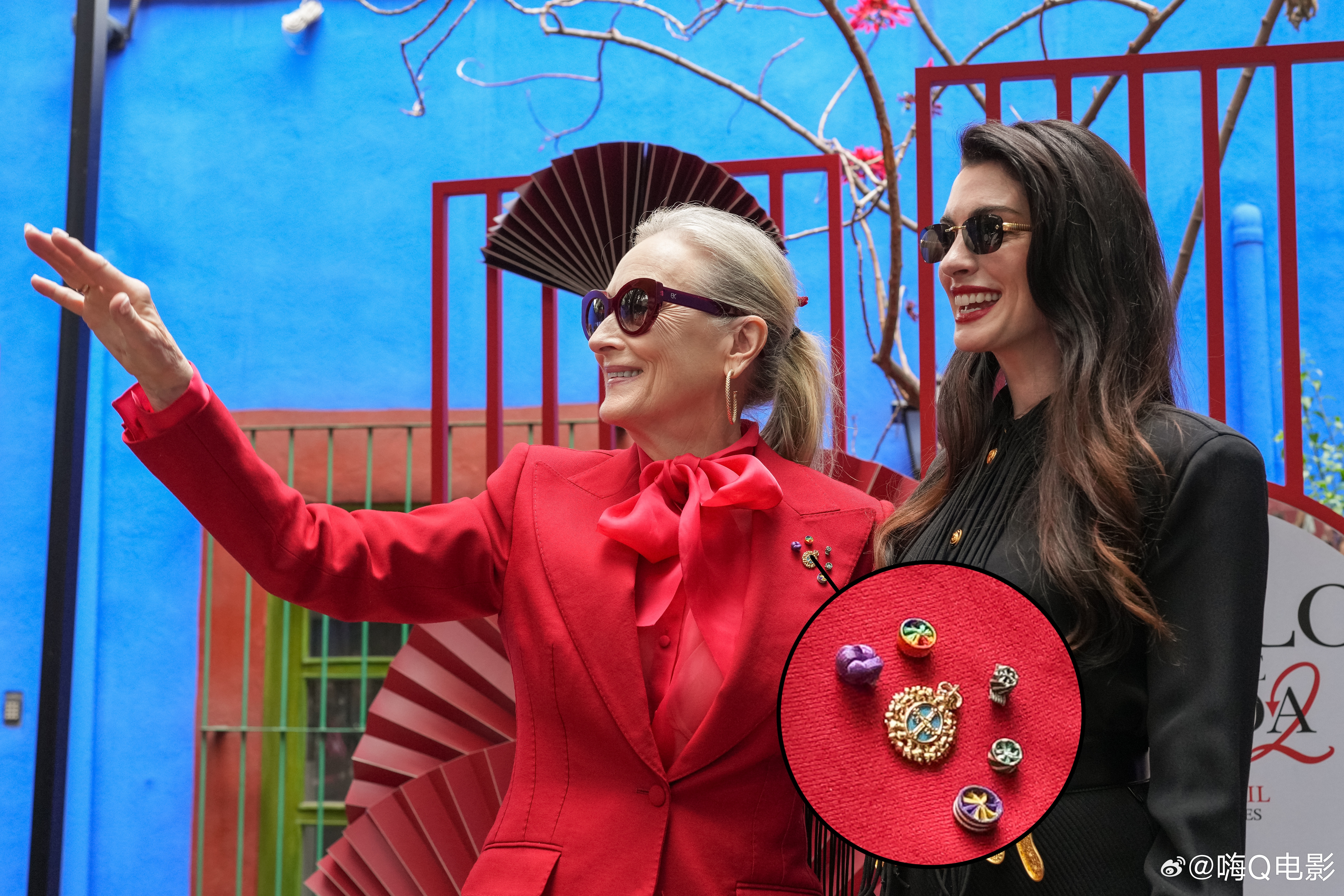 梅丽尔斯特里普 辟谣一下吧 图3图4这组吃泡面图是AI媒体图 图1图2 梅丽尔是