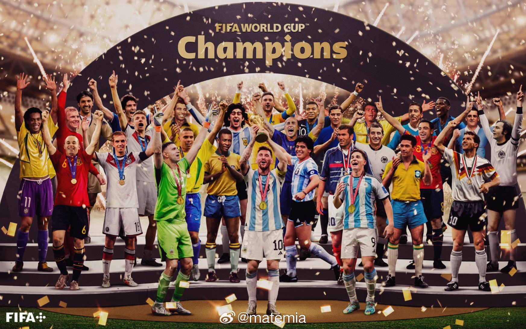 🏆 FIFA世界杯冠军墙 1930年至2022年~ 🇺🇾 1930 - 乌