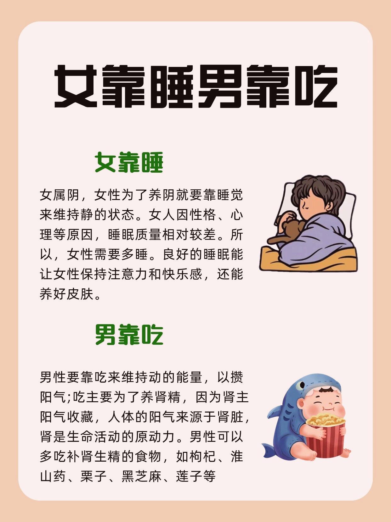 男生和女生养生的区别！ ​​​