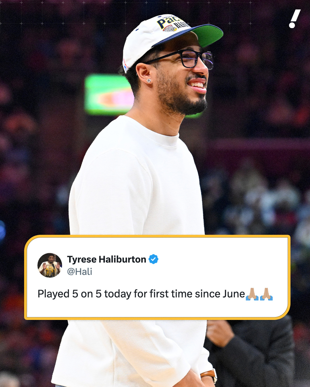 哈里伯顿恢复5对5对抗训练！去年6月份以来首次 