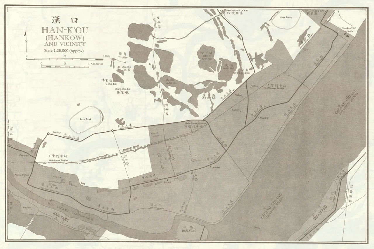 1954年汉口地图