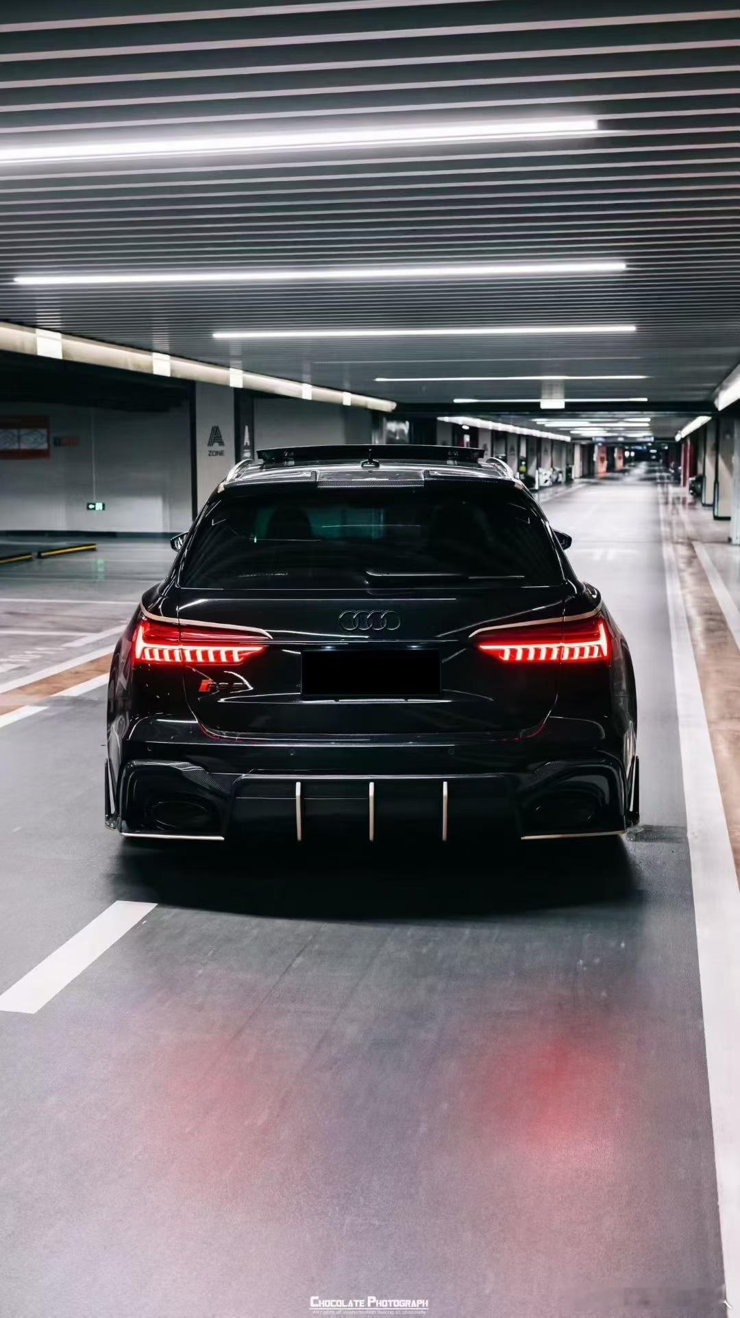 奥迪RS6 P版！黑外黑内，全套FutureDesign正品套件 