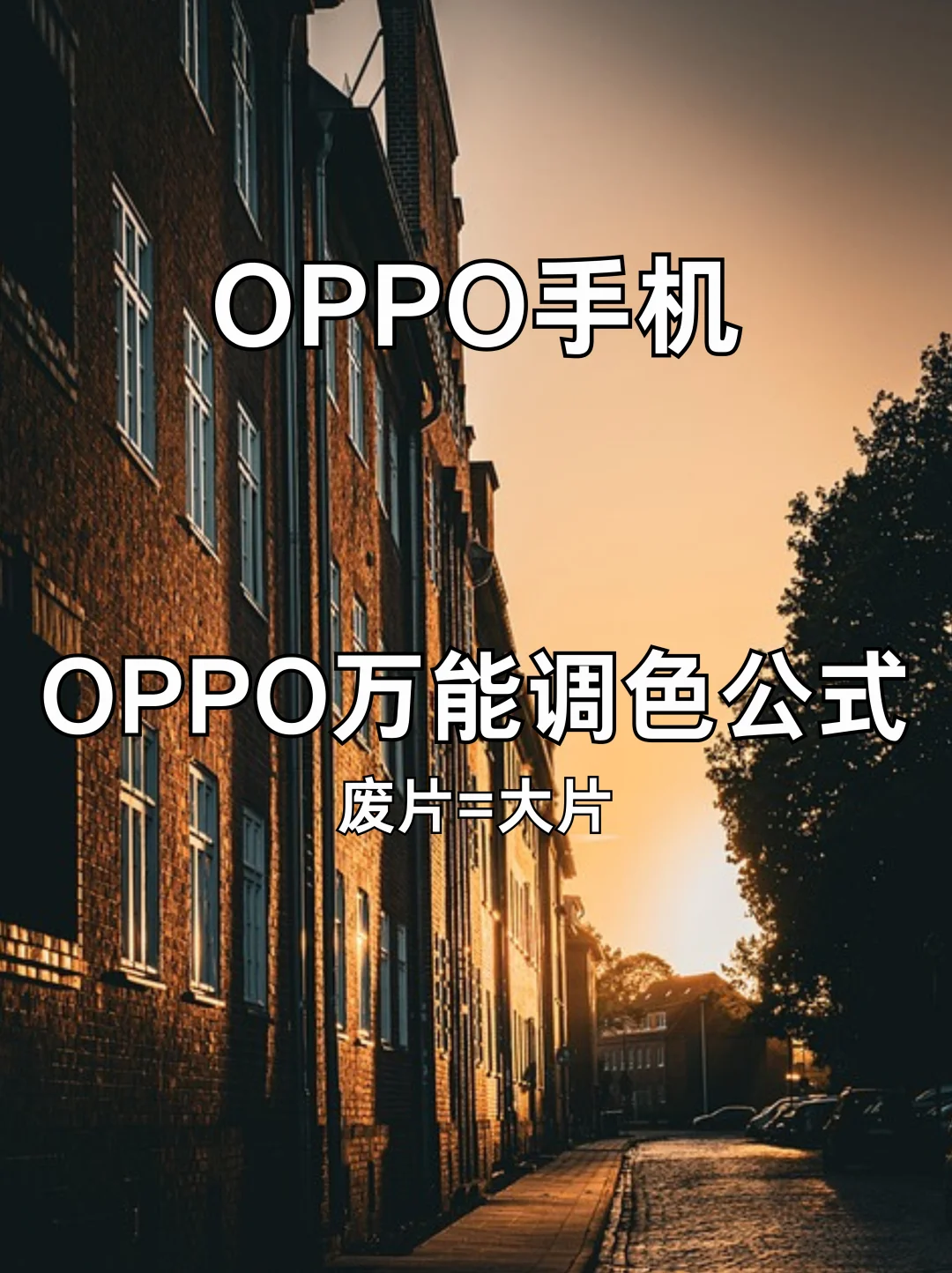 OPPO 手机调色教程它来啦 ❗❗| 超全干货