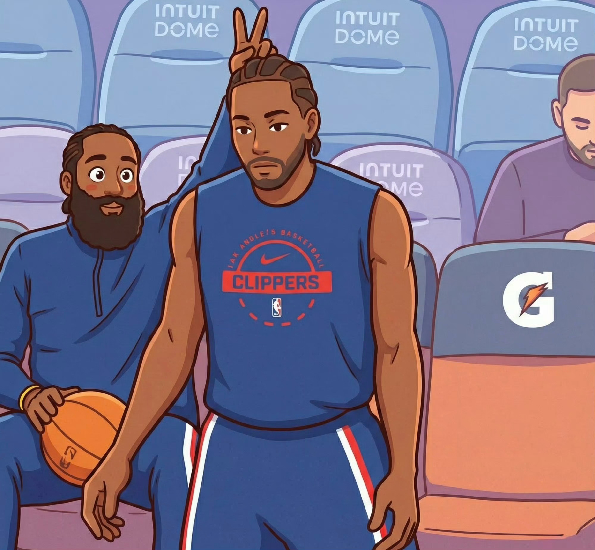 甜瓜安东尼：自12月以来，在我看来伦纳德￼是就是联盟最强球员，看看他所打出的表现