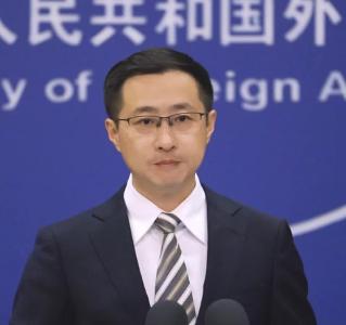 8月18日外交部例行记者会，发言人林剑针对帕劳总统惠普斯的不当言论给出明确答复，