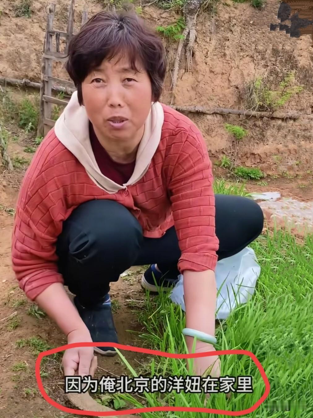 妈呀，傻大妮可太能抬举二霞了，居然称她是“北京洋妞”！

不过也能理解，二霞虽是