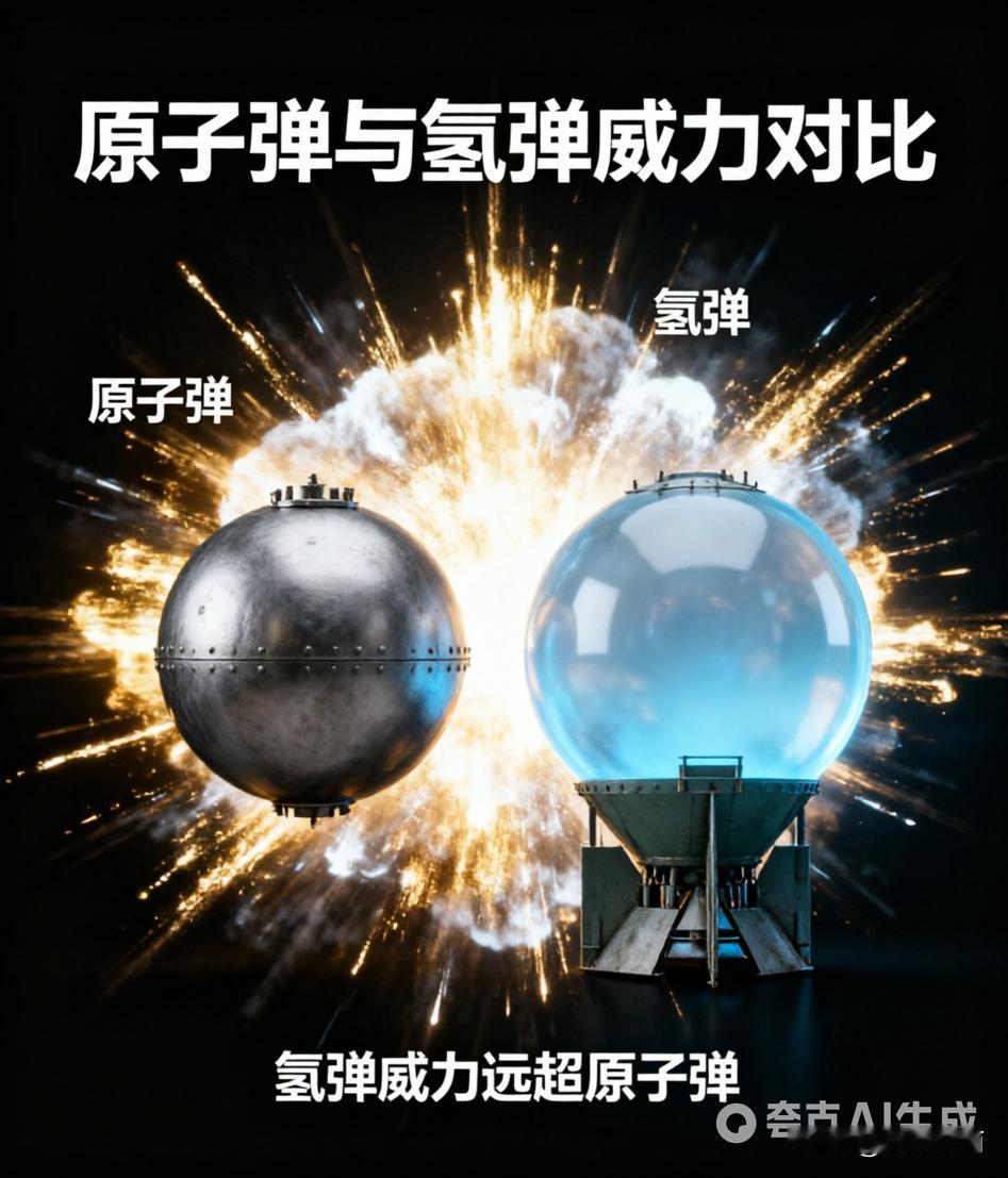 原子弹和氢弹，谁才是“终极杀器”？别再搞混了！

很多人以为原子弹就是核武器的天