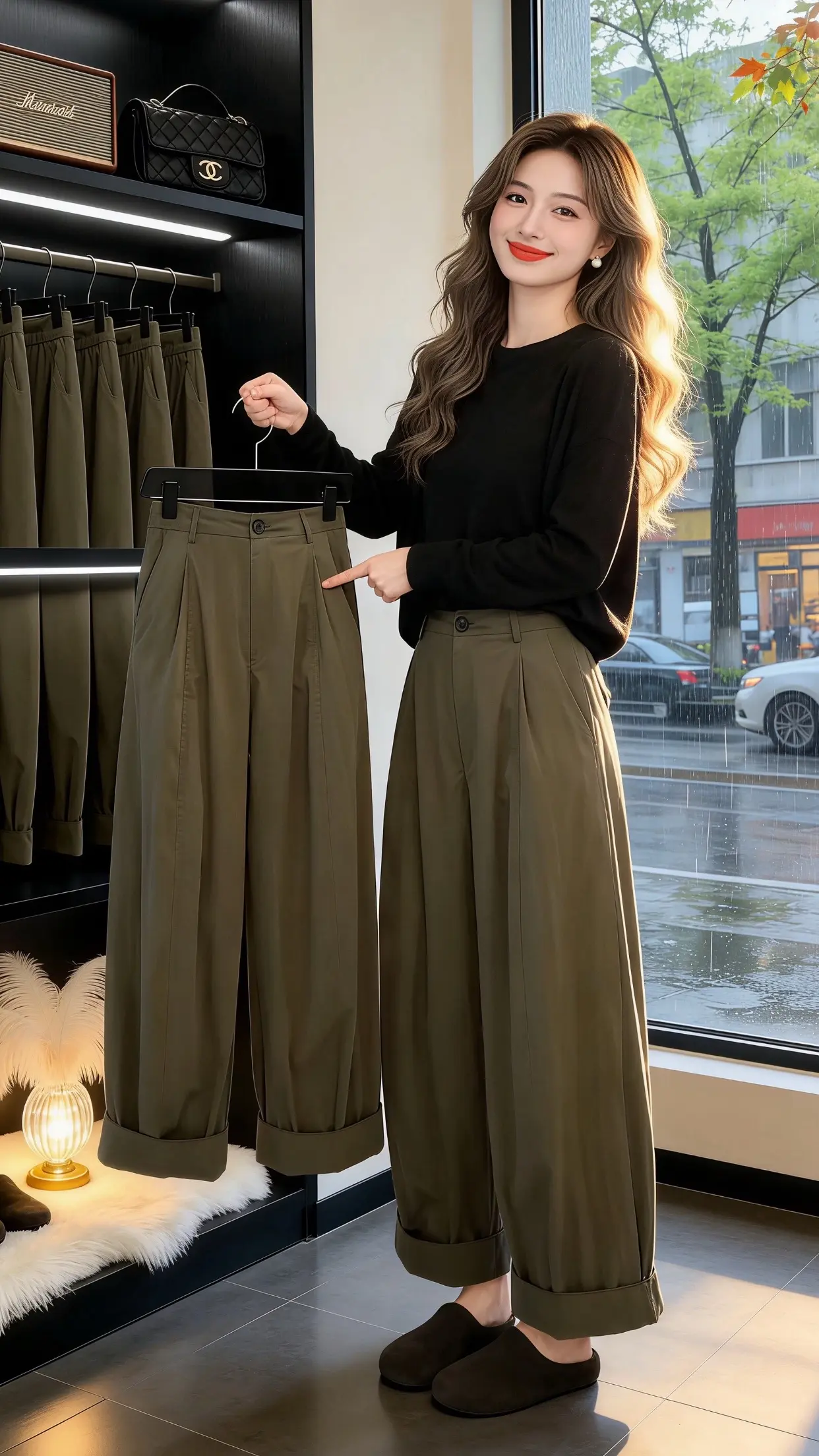 显瘦显高显腿长裤子 松弛感穿搭一整套 百搭神裤人手一条 穿出自己的风格...