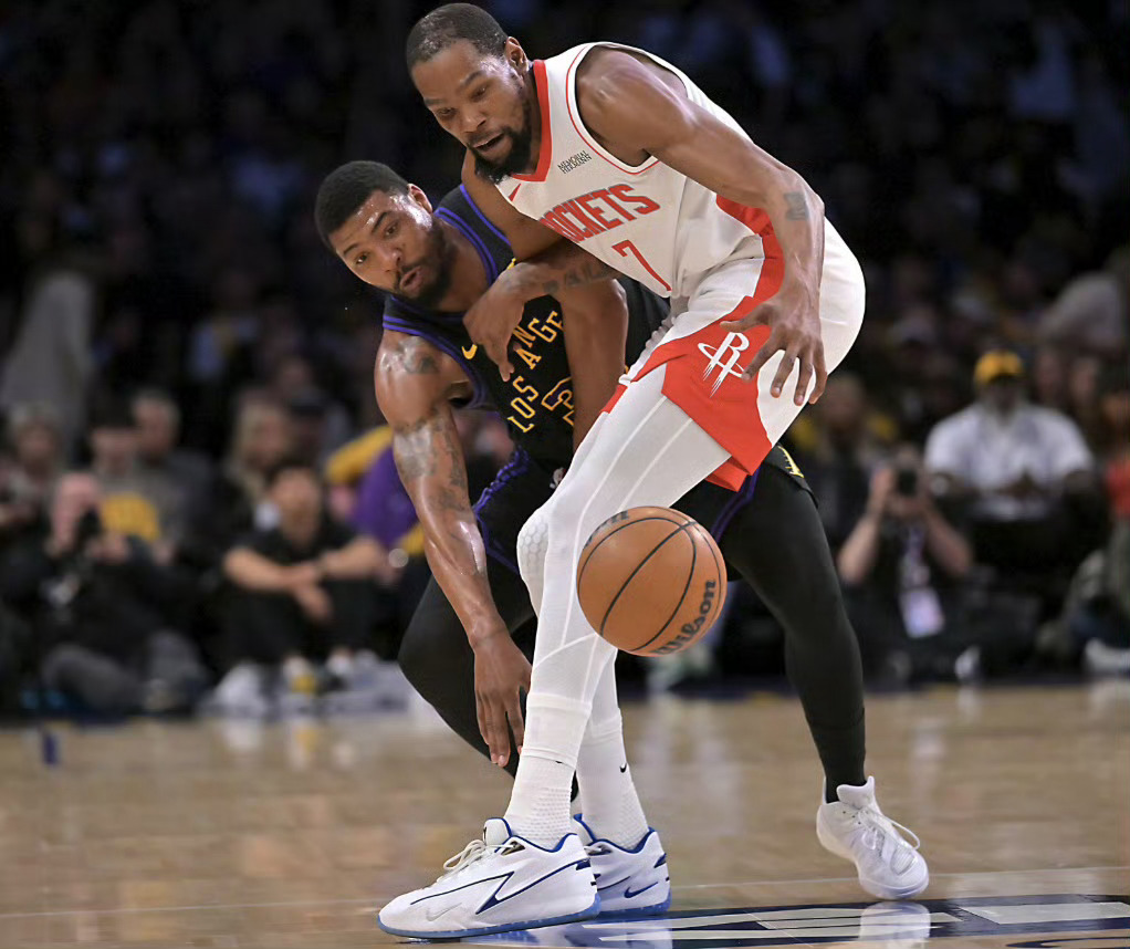 杜兰特因脚踝受伤缺席和湖人季后赛G3比赛，湖人今天有机会3-0火箭了！也怪杜兰特