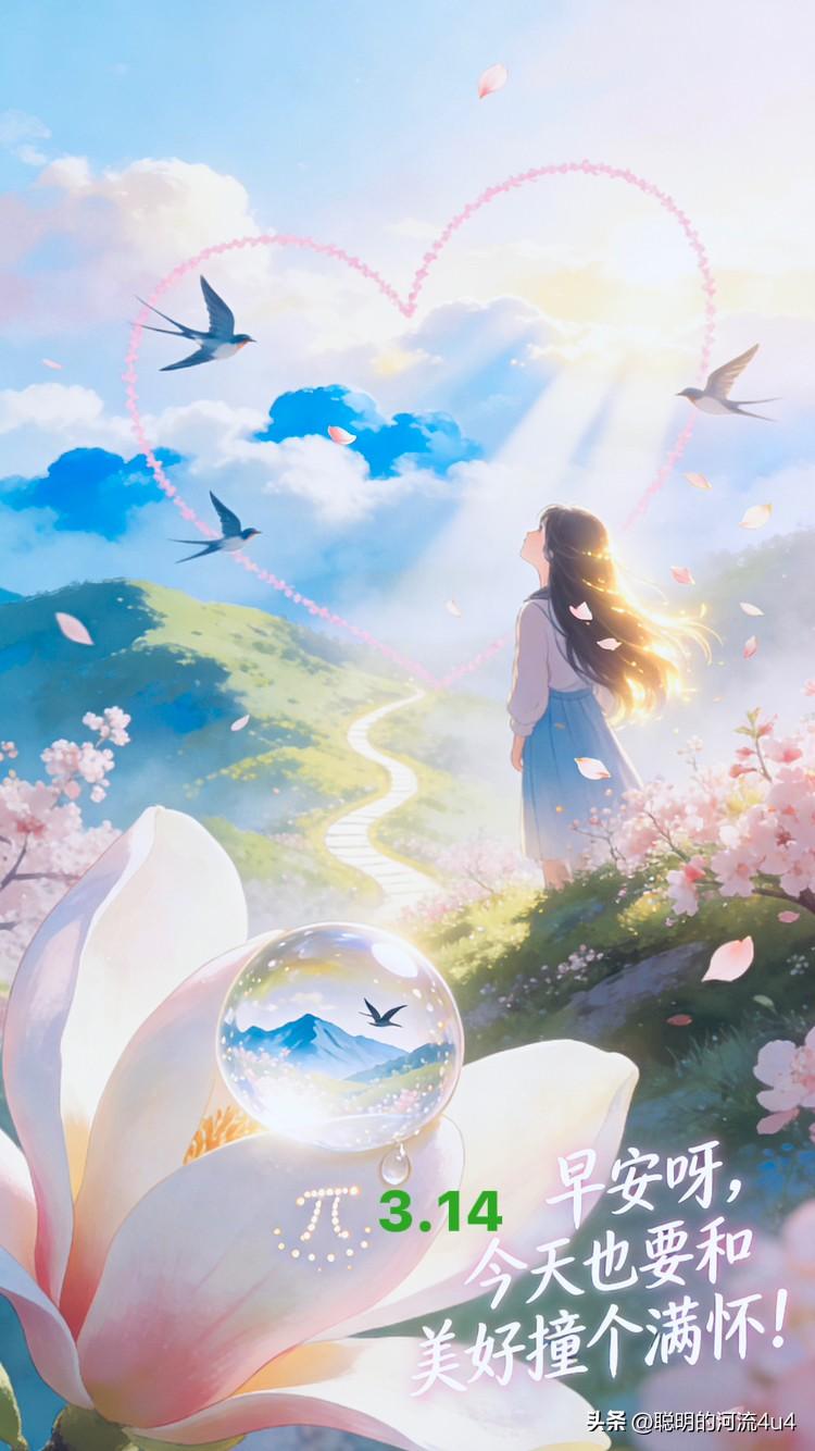 🍃🌷🌞🌱✨💫🌻💖🌷🍃

新日踮着脚尖，

把光别你发梢——
