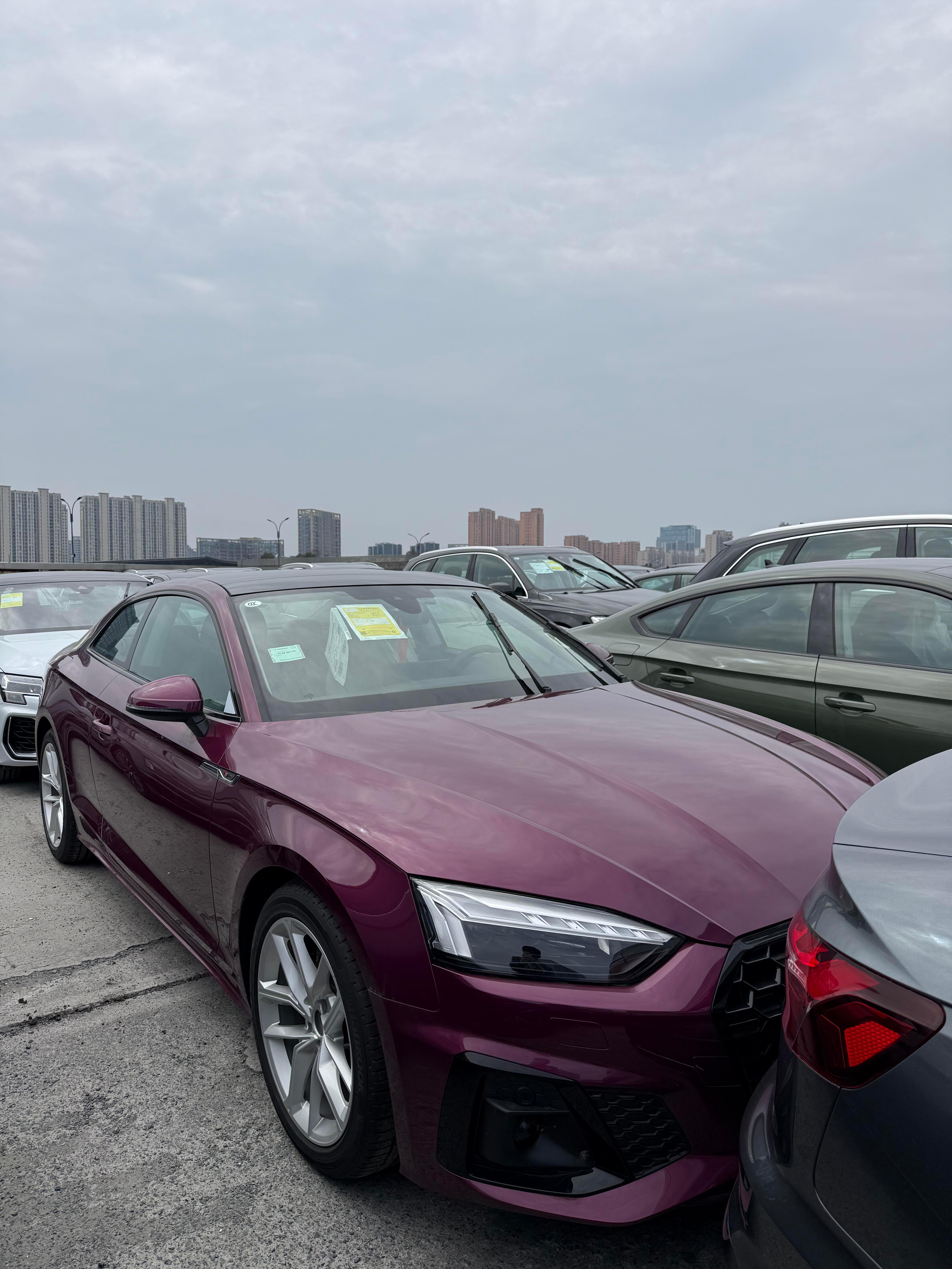 A5 稀有颜色A5 Coupe全国唯一 个性化油漆 电光紫等待有缘人 