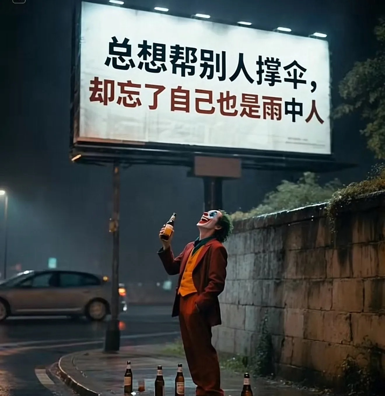肯为别人撑伞，才会有人为你开路，互助才会互赢，人生并不全是竞争和利益，更多的是相