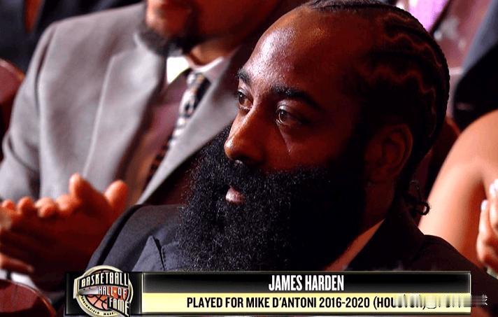 德安东尼名人堂演讲盛赞哈登，登哥泪洒现场！

今天，NBA篮球名帅德安东尼入选2
