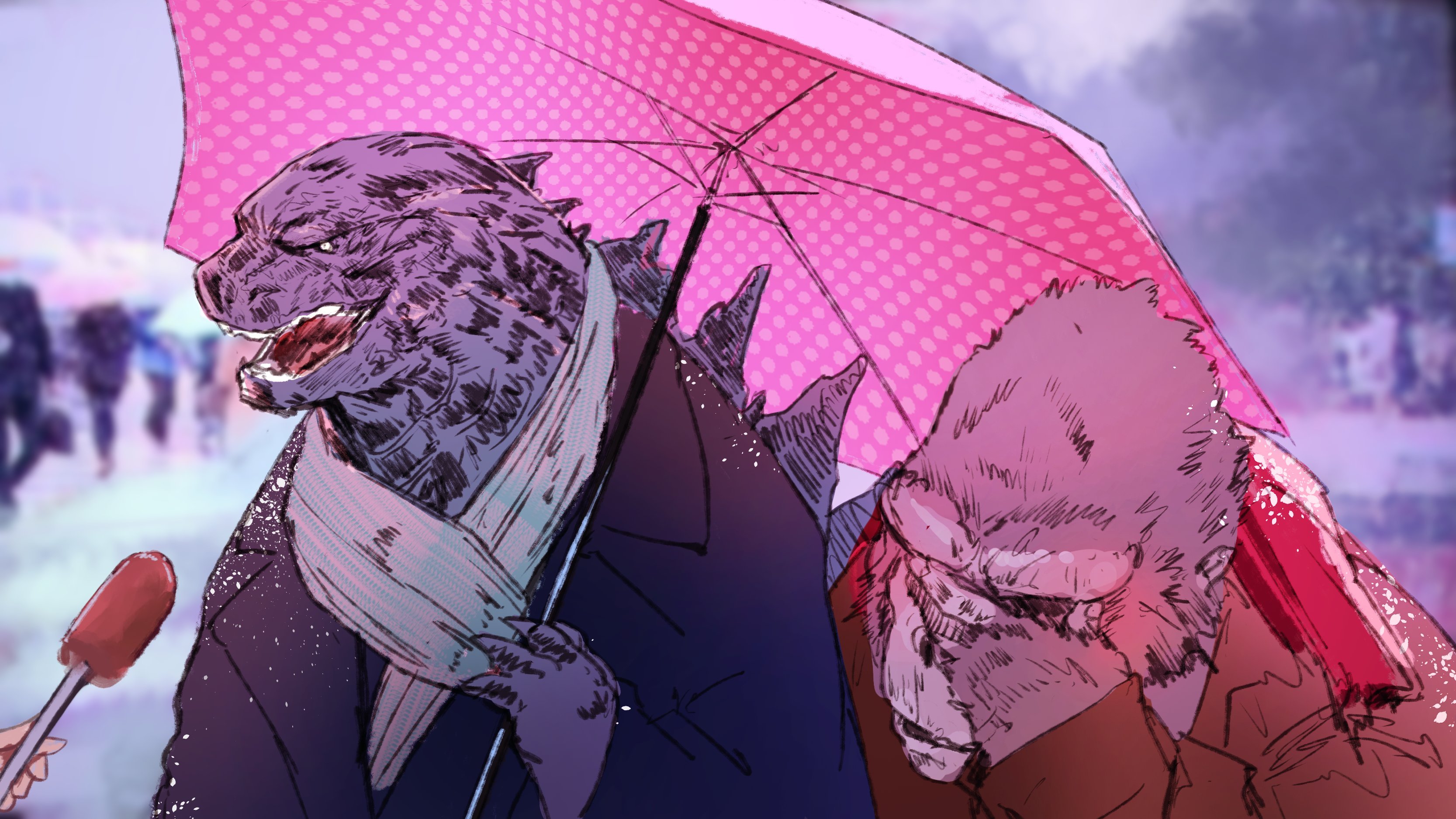 《哥斯拉大战金刚》Twitter：tabakko（Hyde） ​​​