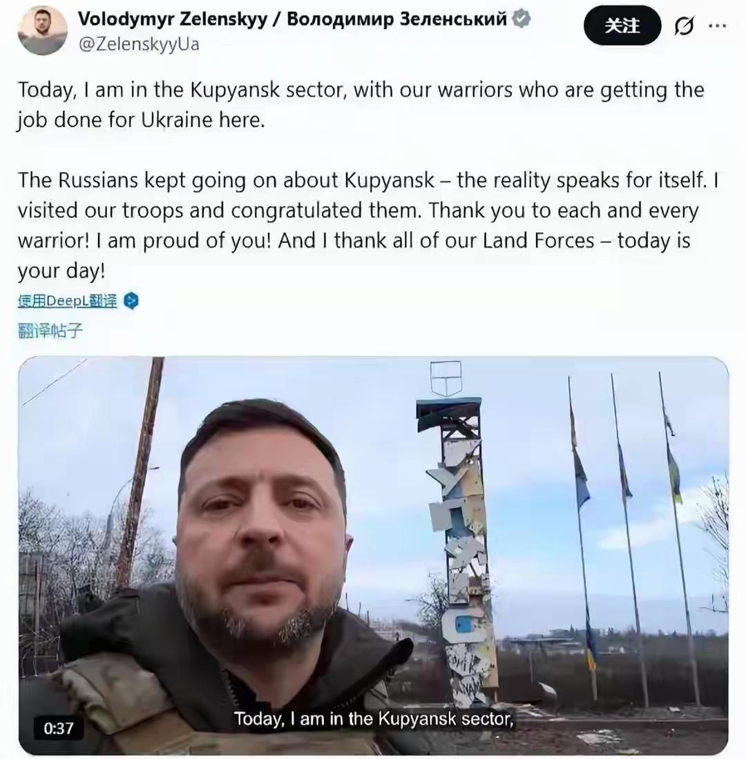 普京谈泽连斯基在库皮扬斯克拍视频：他是一位有才华的演员
这话听起来像是调侃，但细