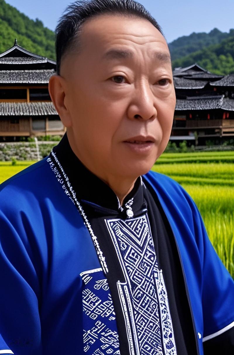 AI写真辑壮乡晨雾绕木楼，我与民族风邂逅；这身装扮挺出片的，你也来试试？