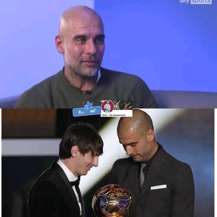 主持人🗣️ ：“如果梅西赢得美洲杯，他会赢得金球奖吗？”瓜迪奥拉🎙️ ：“我
