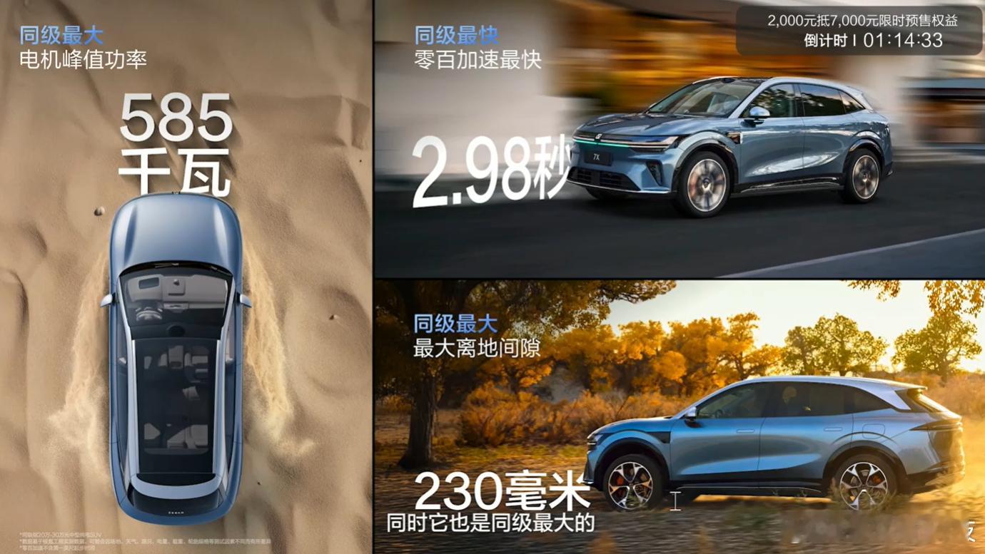 焕新极氪7X 的性能确实是非常不错，离地间隙能达到230mm，估计一些非铺装路面