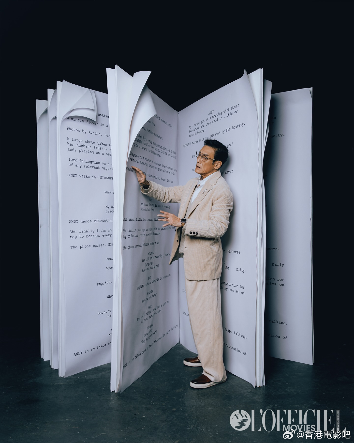 梁家辉为金像奖拍摄的一组照片。第44届香港电影金像奖