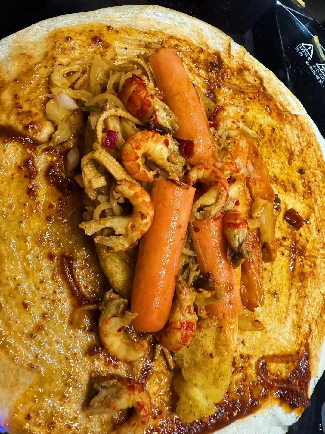 属于随意搭配，哈哈，加上小龙虾的那一刻，真香 