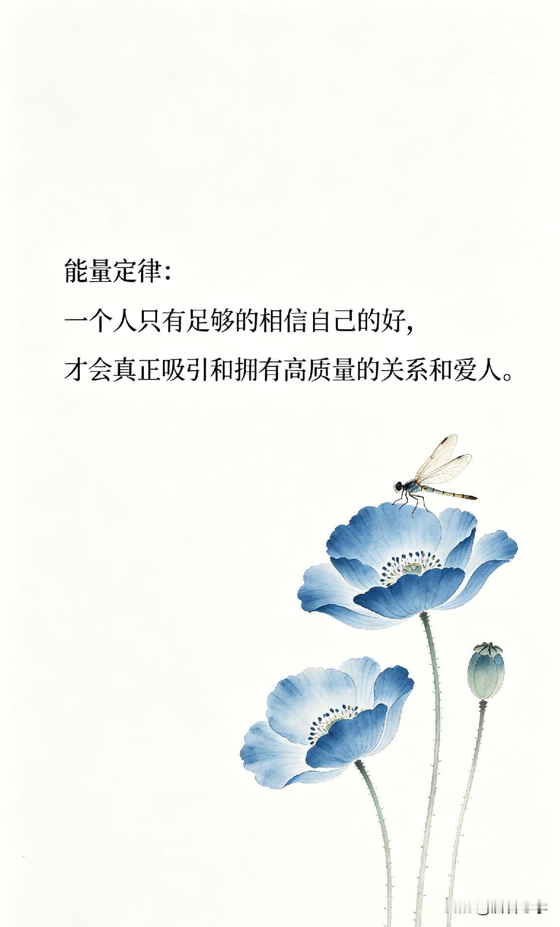能量定律：一个人只有足够的相信自己的好，才会真正吸引和拥有高质量的关系和爱人。