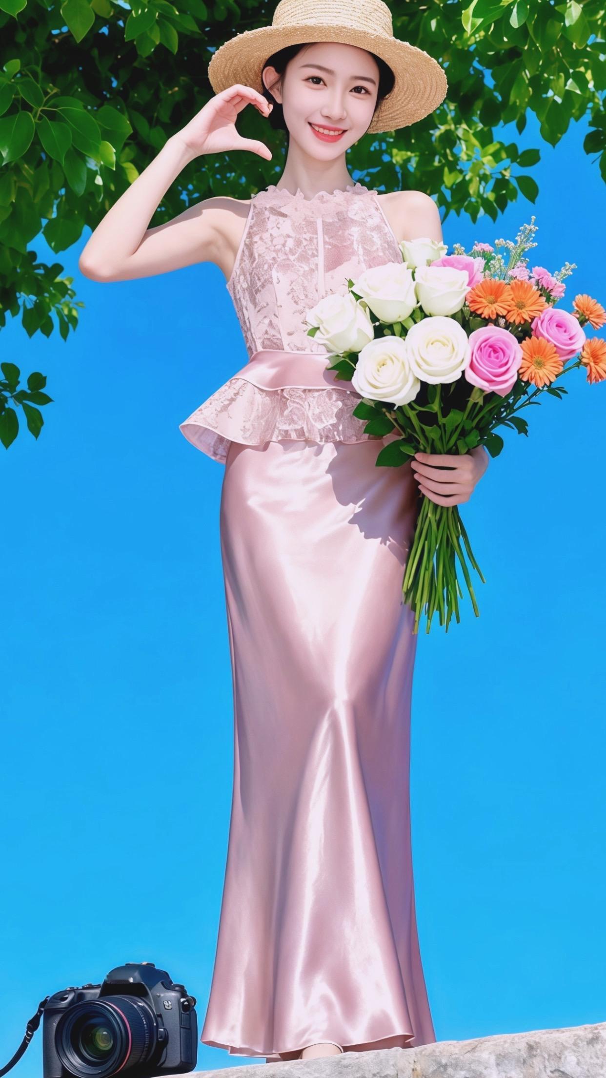 浅粉色旗袍穿搭 高级感礼服裙推荐 粉色晚礼服裙 出游穿搭 粉色系新中式