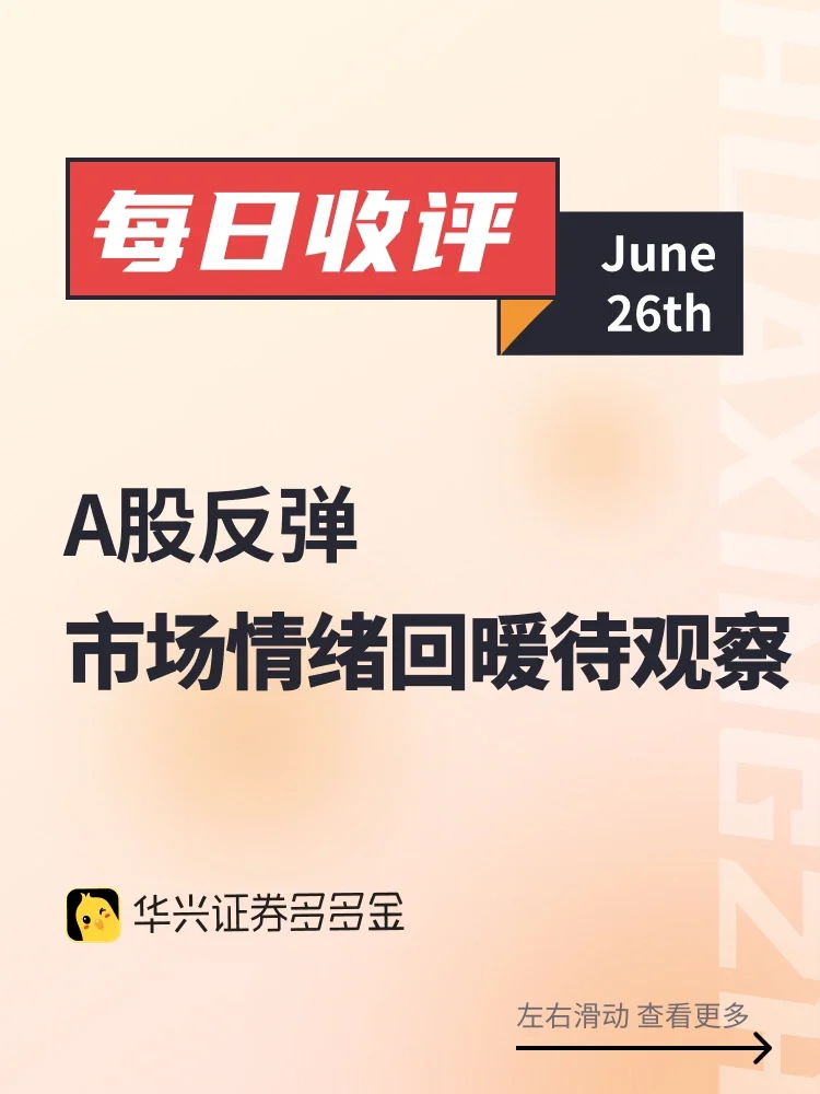 每日收评｜A股反弹，市场情绪回暖待观察