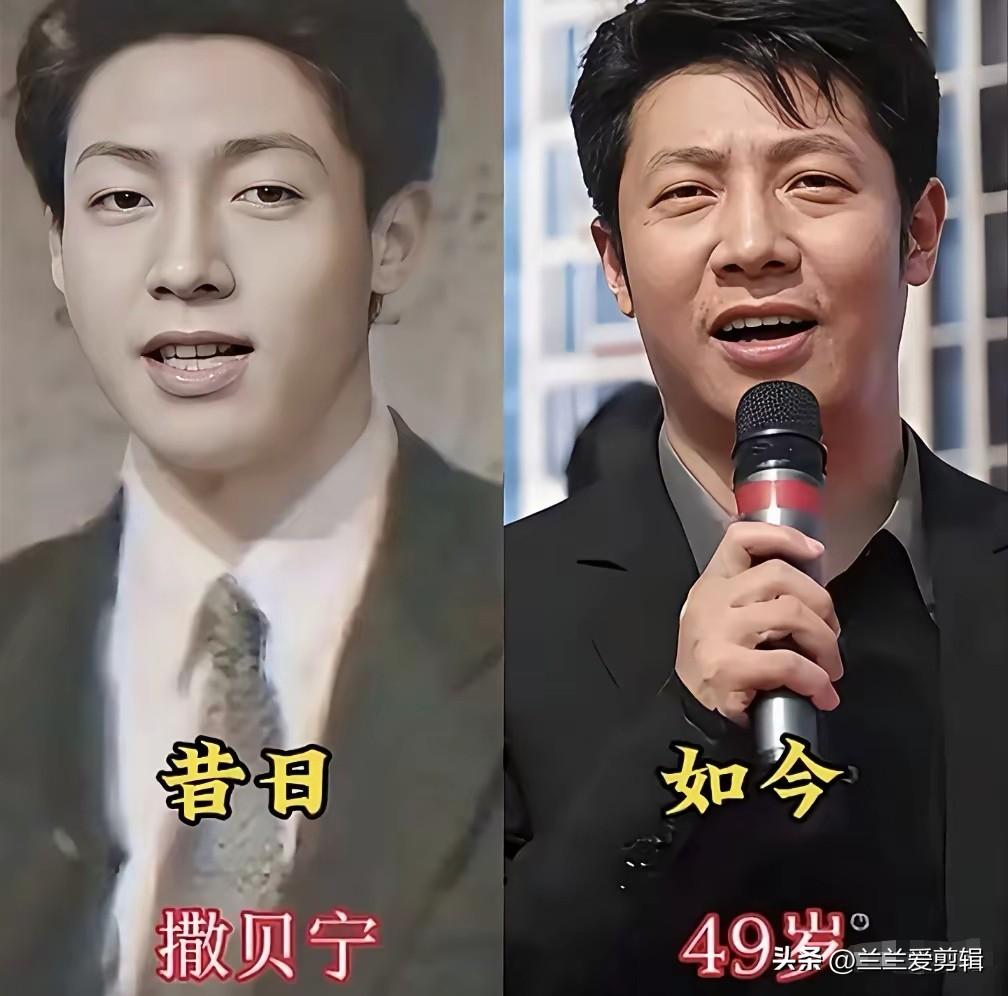 央视名嘴今昔对比！撒贝宁、尼格买提、朱迅、鞠萍、董卿岁月前后大变样。
撒贝宁早年