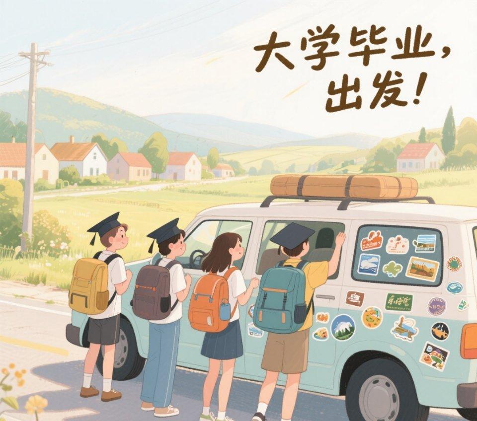 谁懂大学毕业自驾游的含金量大学毕业自驾游的含金量，是用四个轮子丈量青春的边界！导