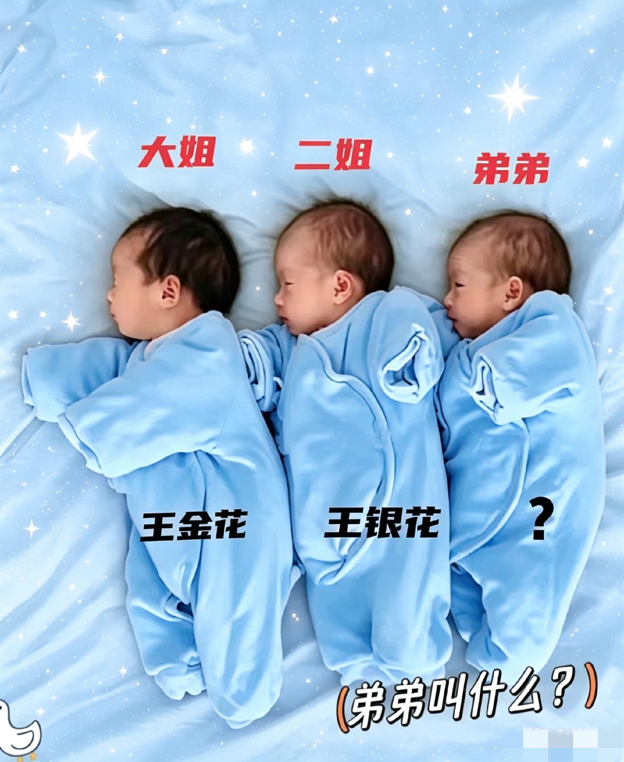 大姐，二姐的名字都取好了，弟弟取什么名才好听呢？请文化人帮忙取个名！