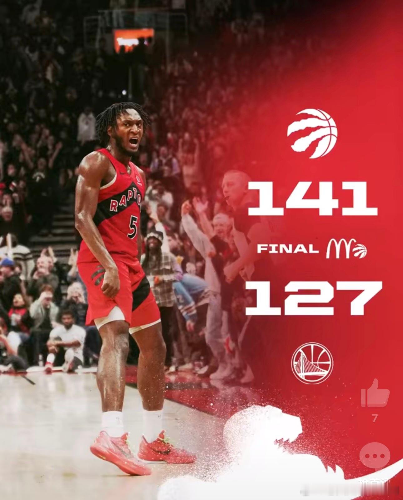 作业答案统计3/4✅✅✅NBA作业再度拿下。猛龙主场果然猛，直接五连败之后拿勇士