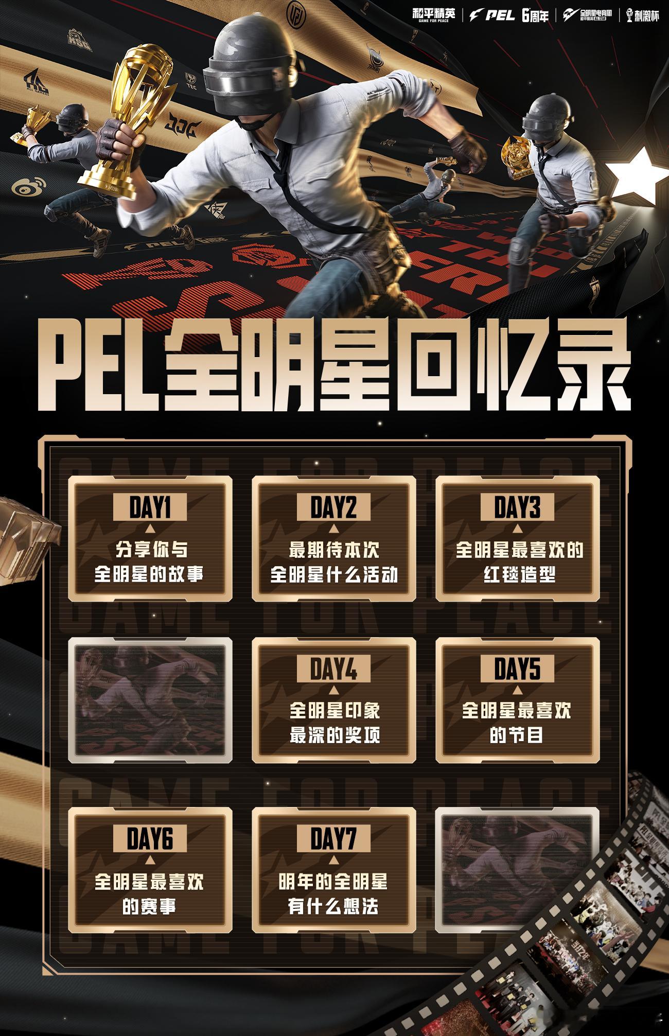 PEL全明星回忆录 2025和平精英全明星电竞周开启。和平精英职业联赛