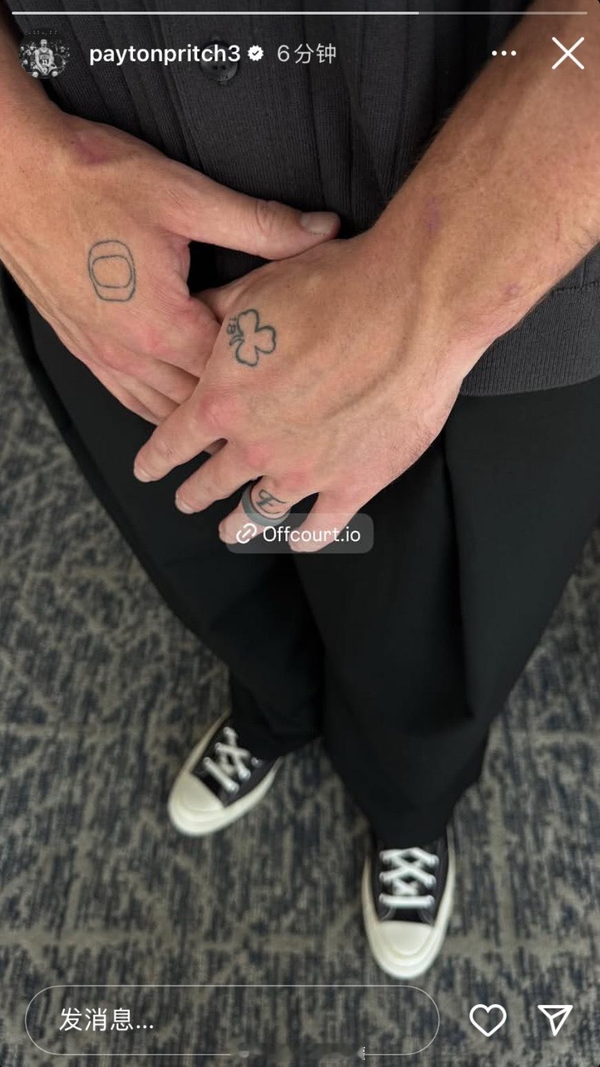 左手凯尔特人，右手俄勒冈，鸭王将两个最重要的logo纹在自己身上🫡 