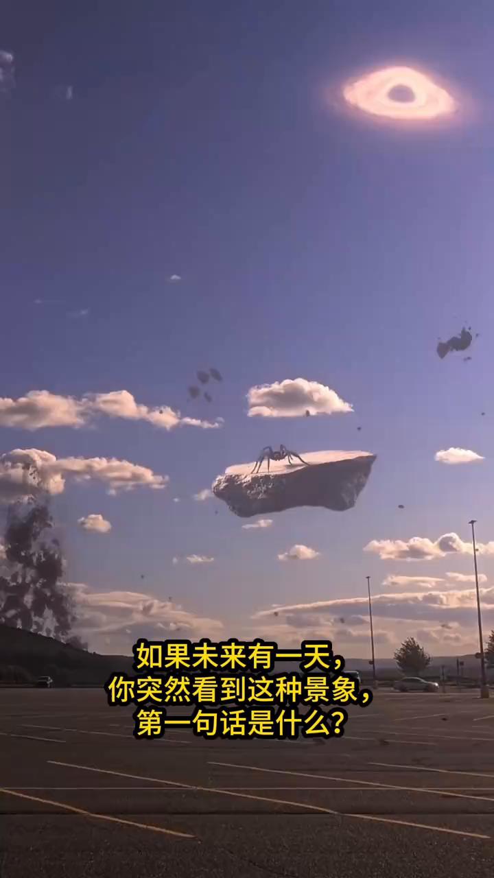 如果未来有一天，你突然看到这种景象，第一句话是什么？