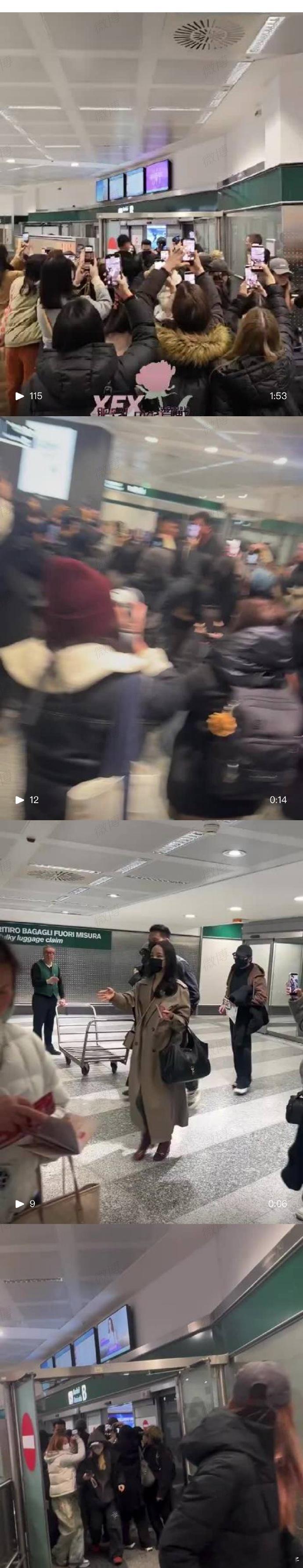 肖战米兰线下接机人气肖战抵达米兰人气肖战抵达米兰，机场被围得水泄不通！这接机人气