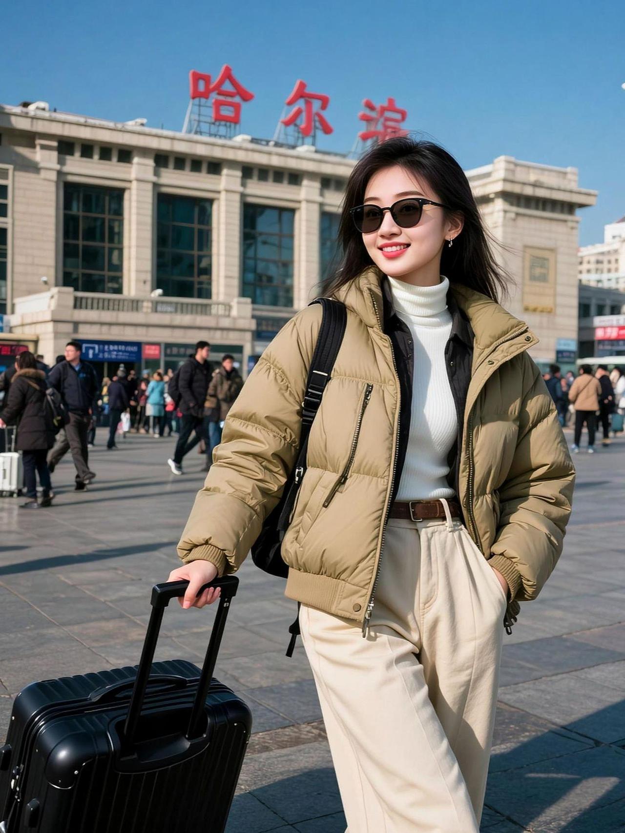 都市旅人照 抖音ai创作 高颜值