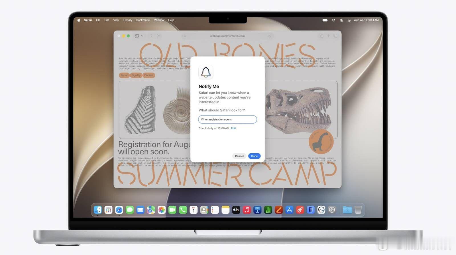 Apple新版Safari浏览器新增内置功能，可监控网页内容并在页面发生变动时向