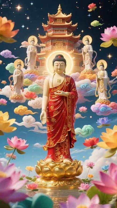 晨起礼佛，收摄身心，远离一切灾厄，见闻转发：消灾、除障、增福、满愿。南无阿弥陀佛