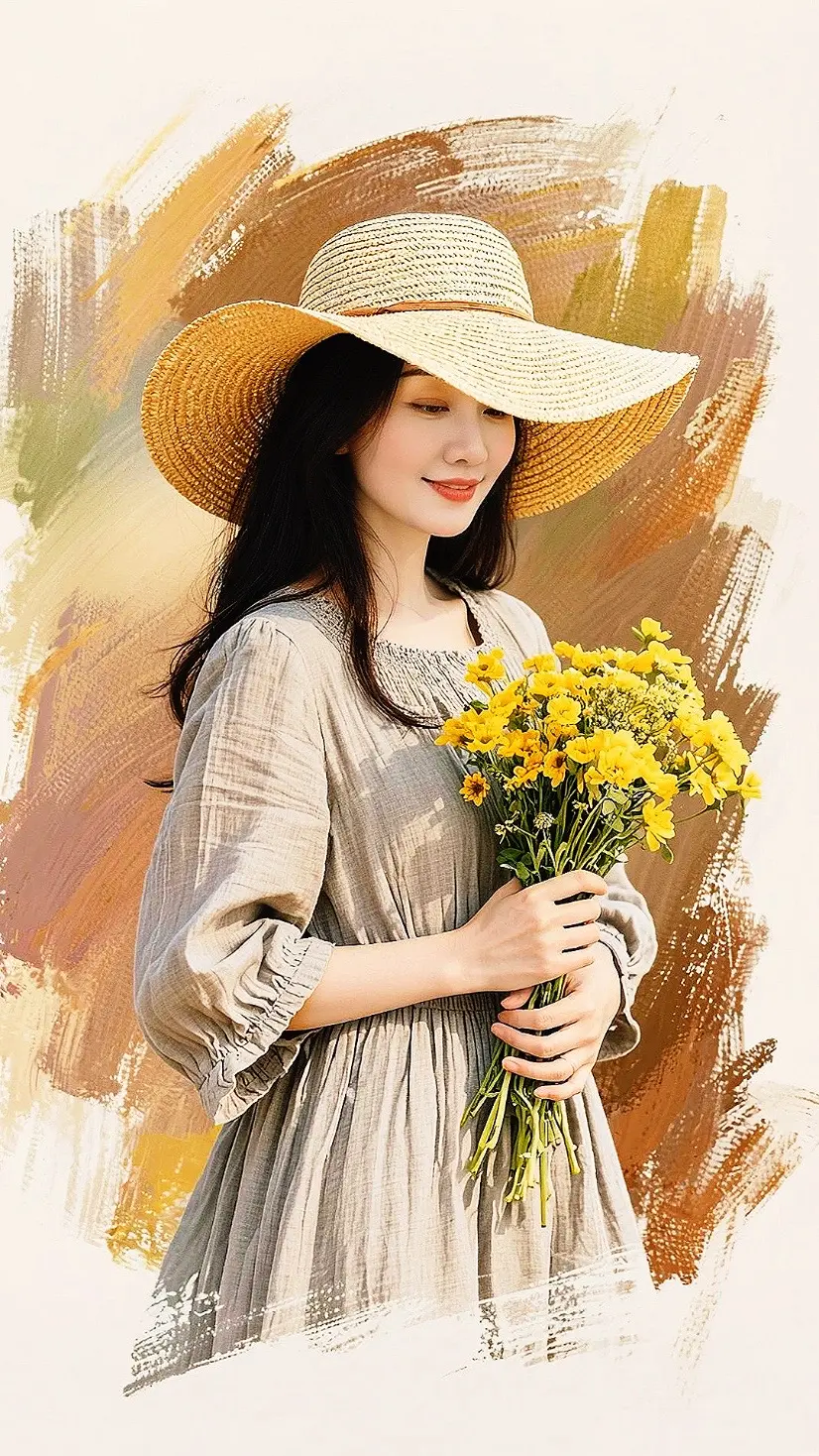 田园氛围感自拍