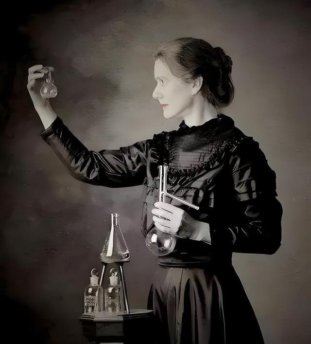 1910年，44岁风韵犹存的居里夫人起床上课，学生朗之万一把抱住她纤细柔软的腰肢