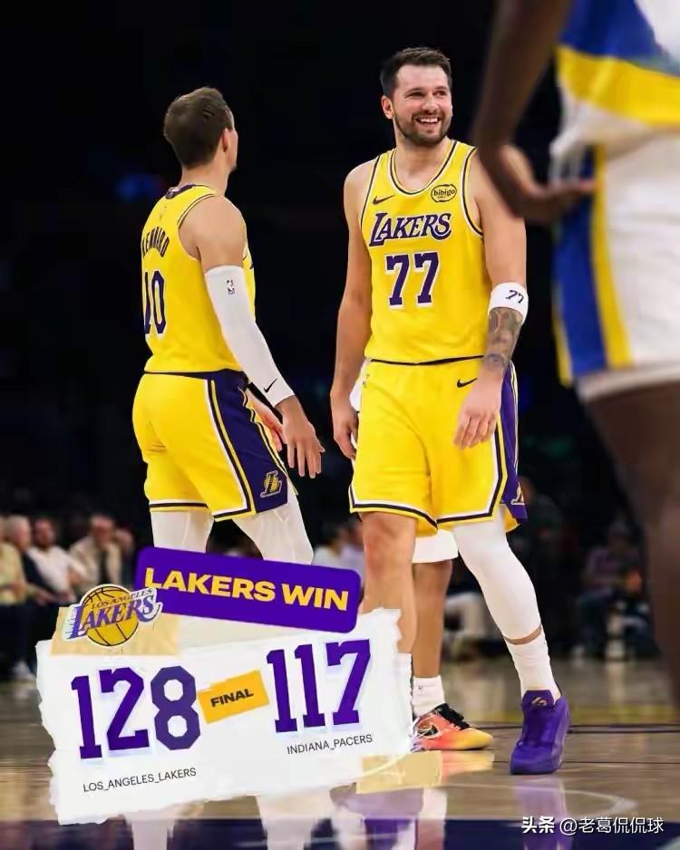 湖人神射手肯纳德终于登上了赢球海报！在今天湖人主场以128：117击败步行者的赛