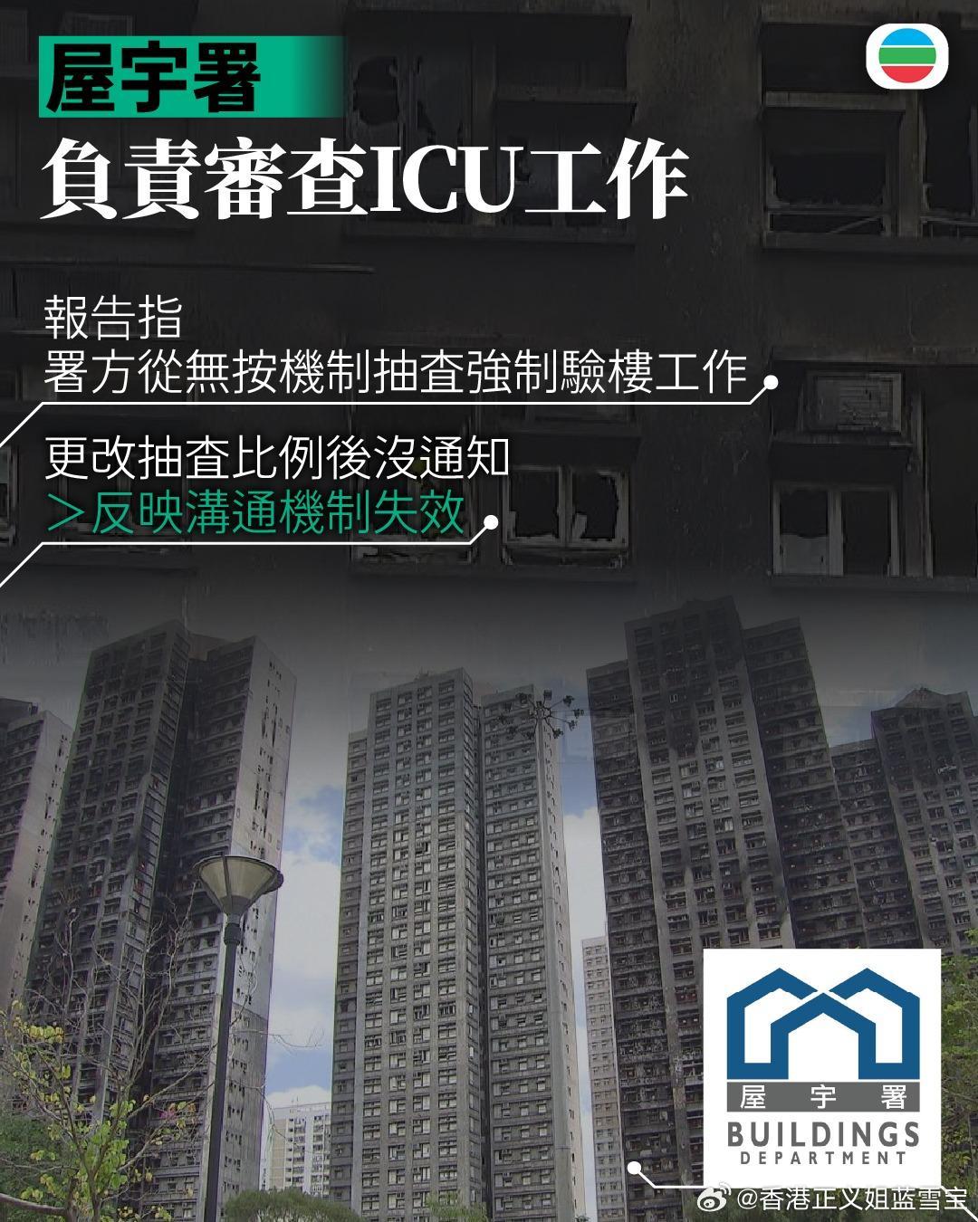 香港宏福苑火灾报告指出四大部门失职，包括房屋、屋宇署、消防署、劳工署，其中以房屋