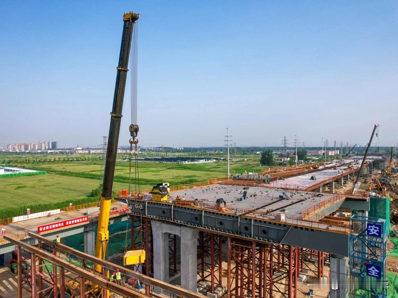  宿迁市酒都路快速化改造工程项目最新进度…
截至目前，该项目已完成桥梁桩基87%