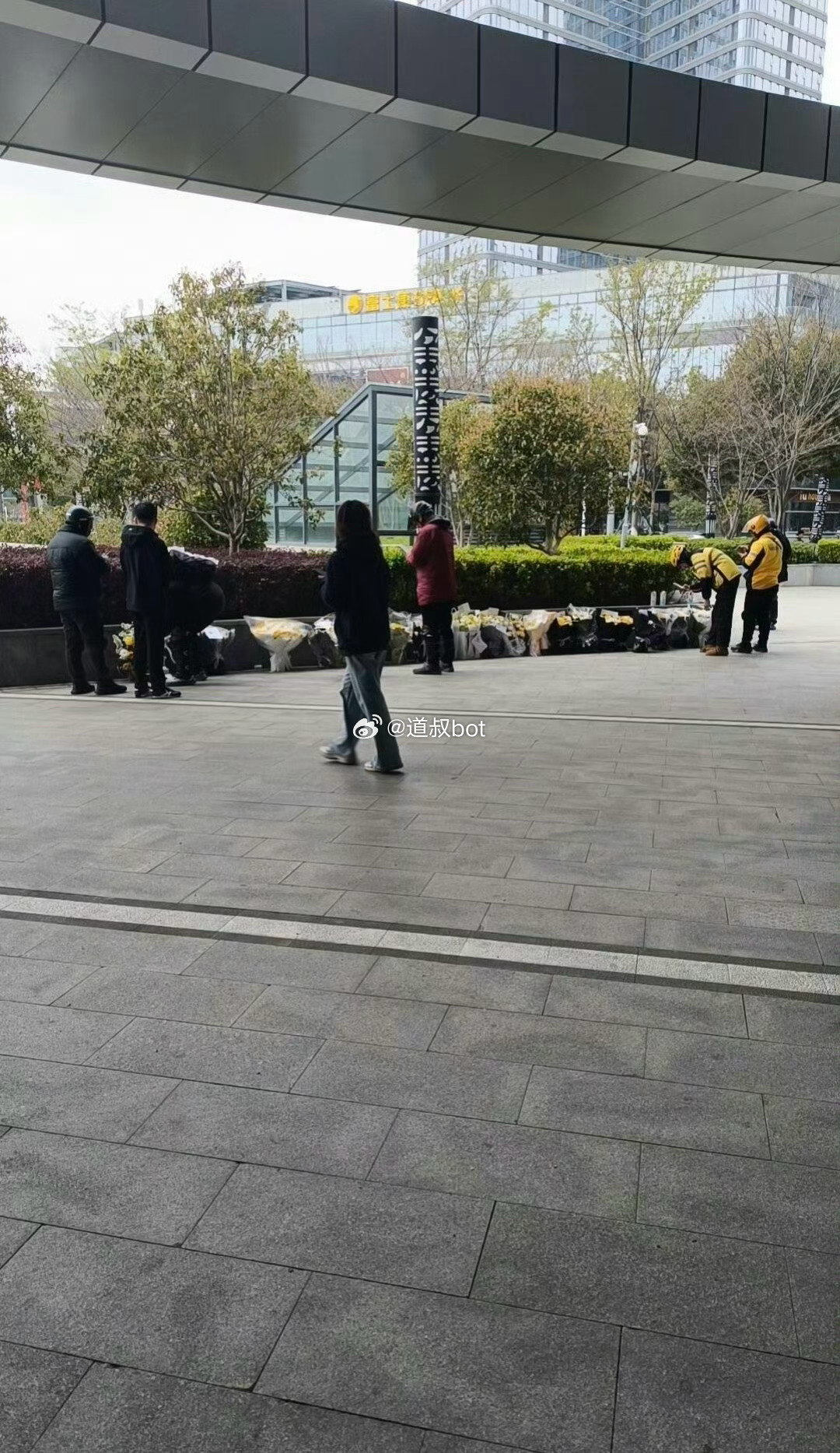 张雪峰老师公司门口很多人自发悼念，来时的路布满荆棘，回时的路铺满鲜花。送给最鲜活