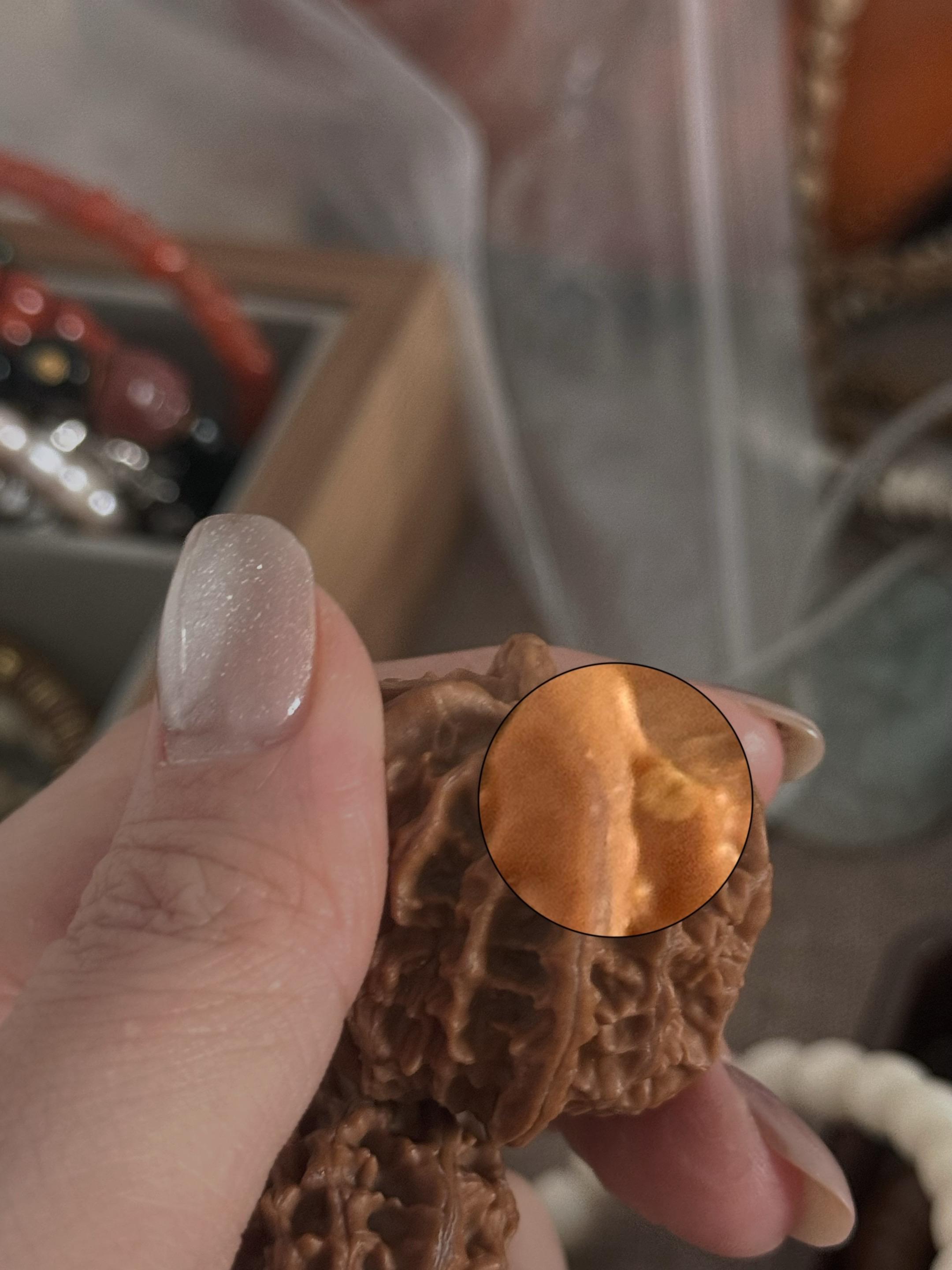 天塌了！！！！打底好久的爱心小核桃 翻个面发现黄了