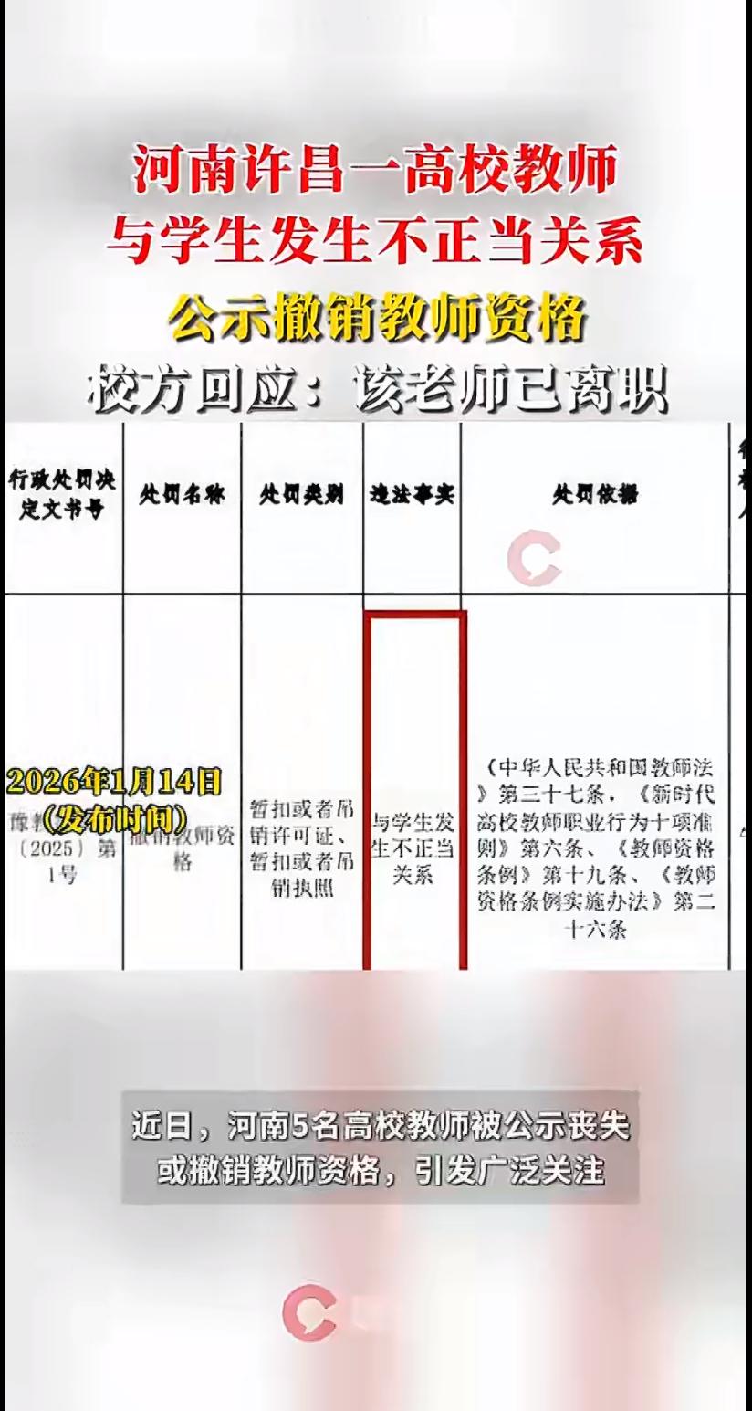 河南一则教师被撤销教师资格的新闻，像一盆冷水浇灭了公众对教育圣地的最后幻想。某高