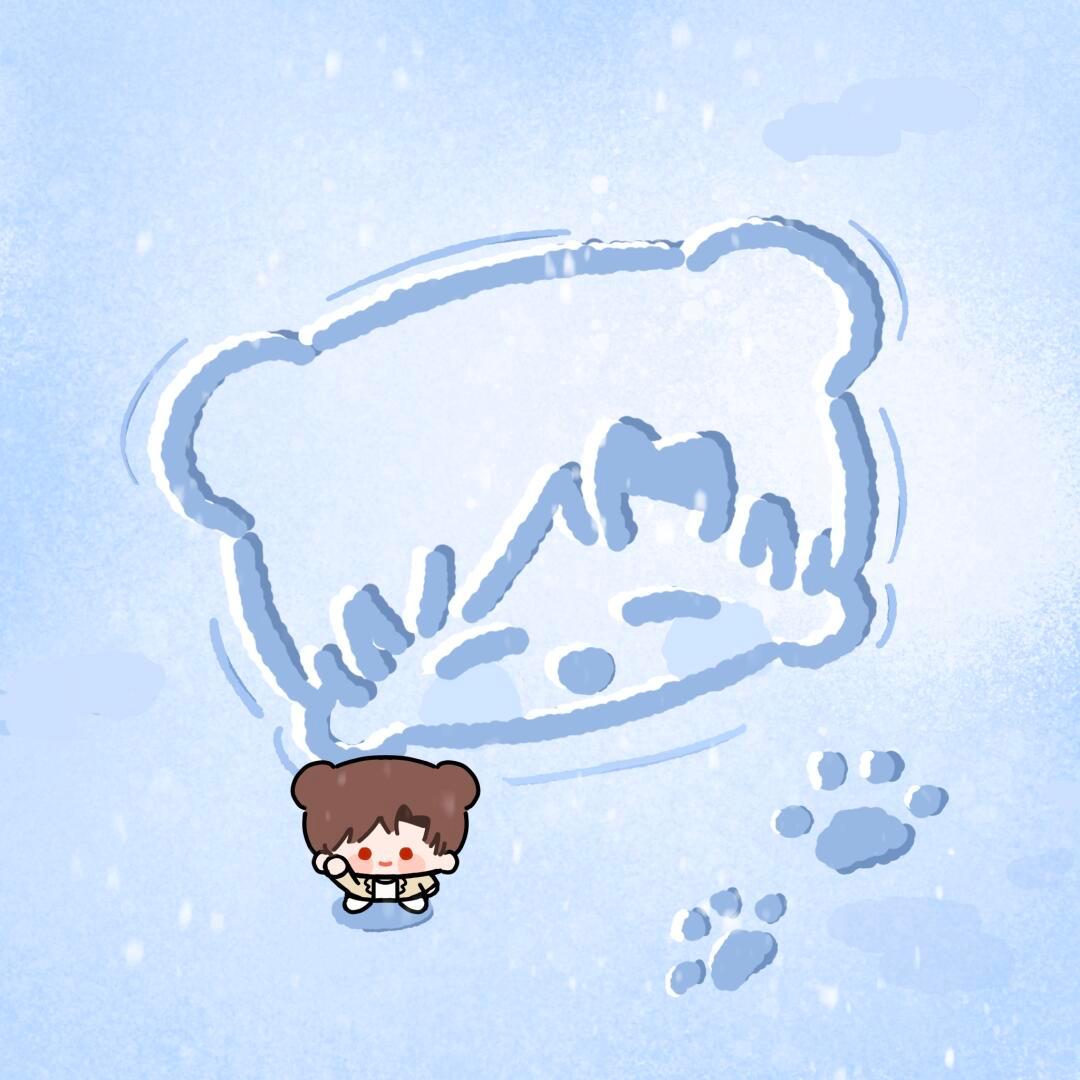 光夜五小只在雪地[哇] 
