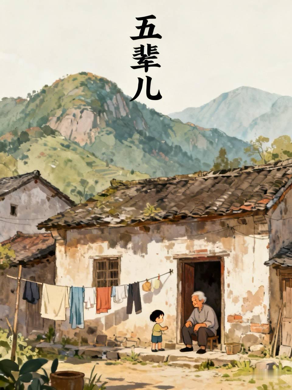 我们村里有个小伙子叫五辈儿。

名字的由来很有意思，他出生的时候，家里老太爷还健